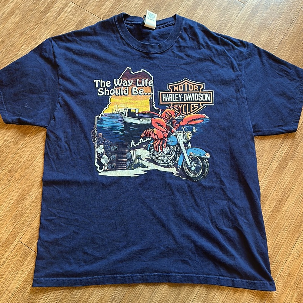 Men’s Harley tshirt from Bangor Maine